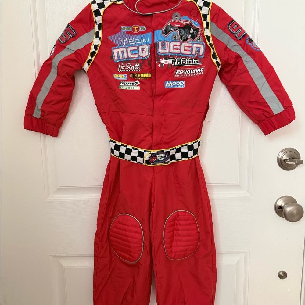 Disney Red Racing Suit Kids Costume